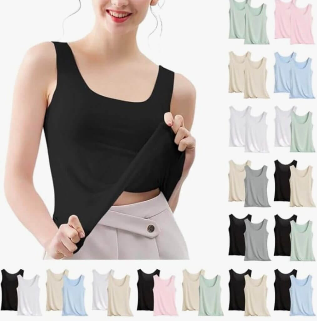 2er-Pack Damen-Tanktops – 50% Rabatt