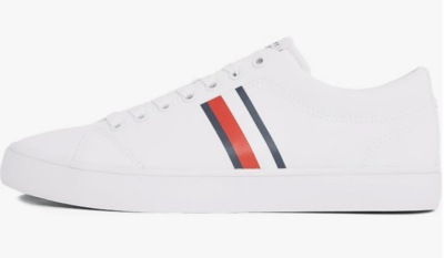 Tommy Hilfiger Herren Th Hi Vulc Core Stripes Mesh Low Top Sneaker