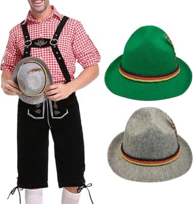 Traditioneller Herrenhut in Trachtenoptik – ideal für Volksfeste und besondere Anlässe.
