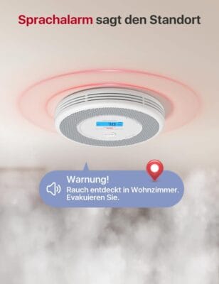 Fotoelektrischer Rauchmelder mit präziser Raucherkennung und minimalen Fehlalarmen.
