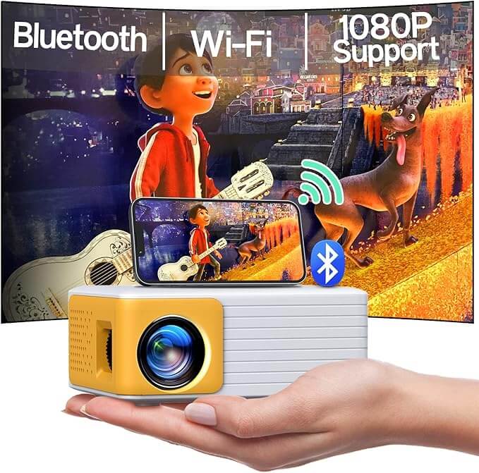 YOTON Mini Beamer WiFi Projektor Full HD 1080P – 63% Rabatt