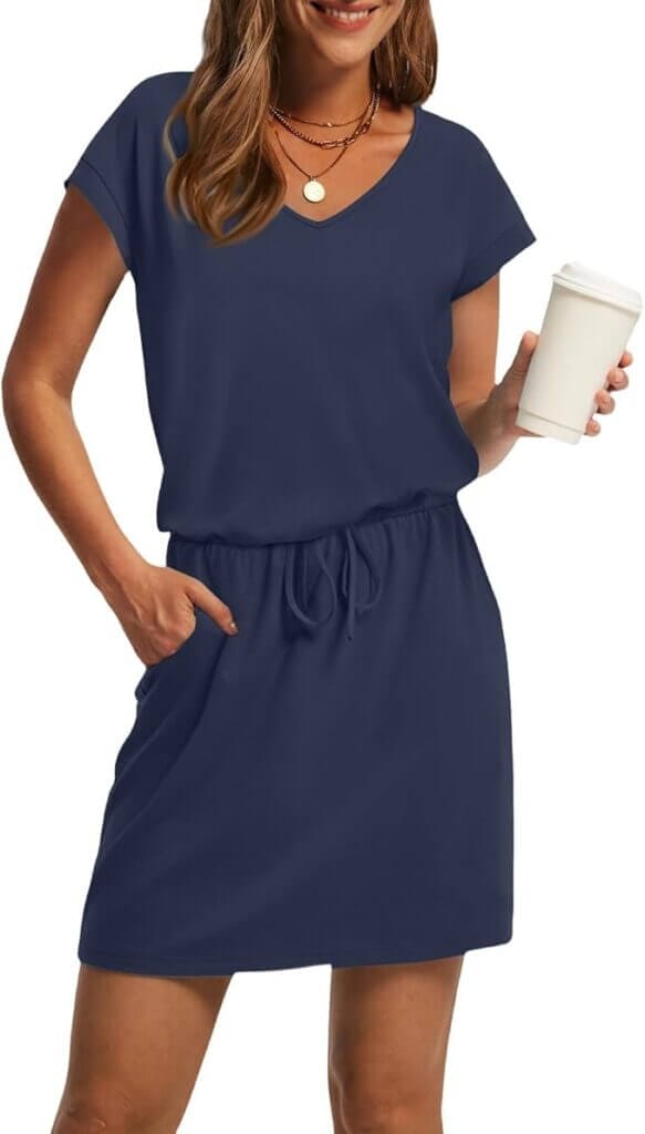 A Linien Vintage Kleid für Damen – 40% Rabatt
