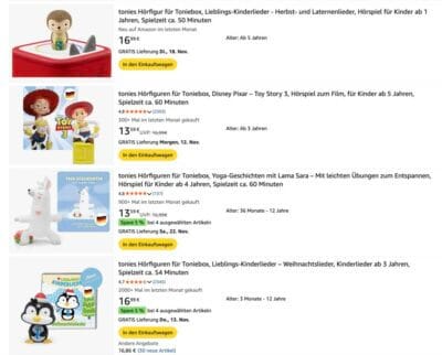 TONIES HÖRFIGUREN RABATT-AKTION