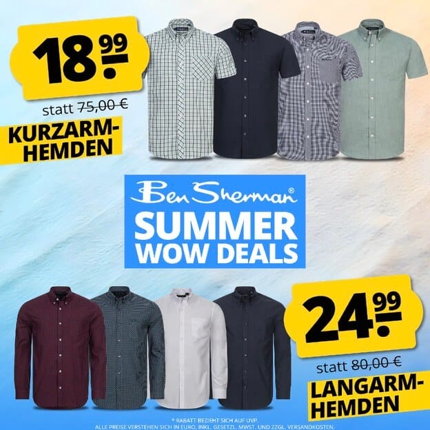 BEN SHERMAN – SUMMER WOW DEALS bis zu – 75% Rabatt