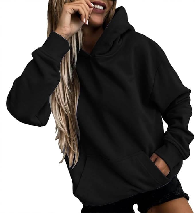 Basic Hoodie für Damen – 57% Rabatt