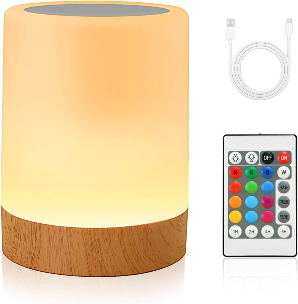 Nixtrve LED Nachttischlampe – 40% Rabatt