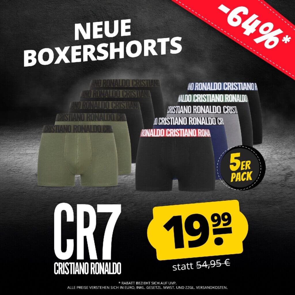 5er-Pack CR7 Boxershorts Deal – 64% Rabatt