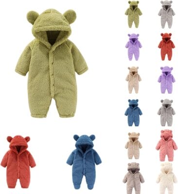 Baby Fleece Strampler Farbauswahl 