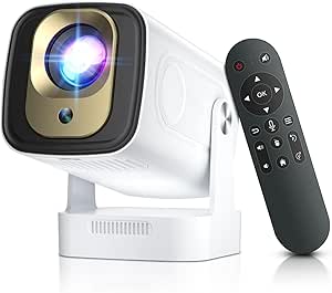 Tragbarer Mini-Projektor mit Android TV, WiFi 6 und Bluetooth 5.4 – 40% Rabatt