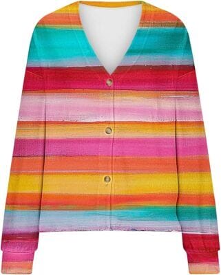 Strickjacke bunt 