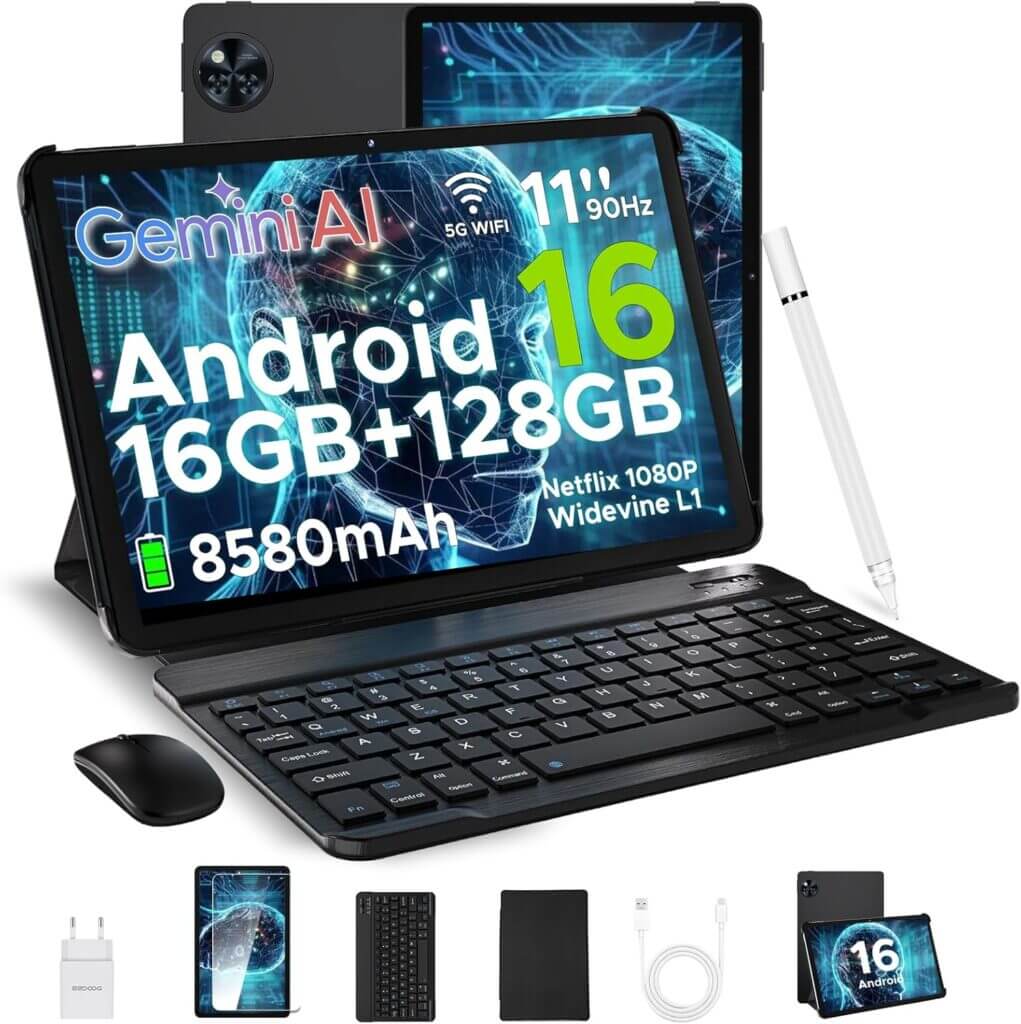 DOOGEE U11 Android 16 AI Tablet 11 Zoll – 50% Rabatt