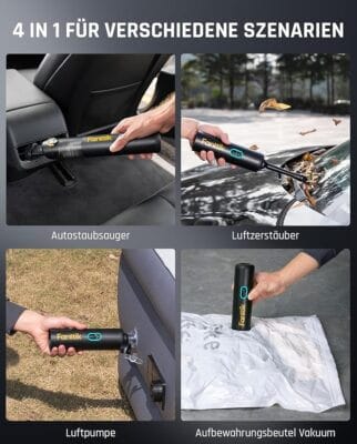 Fanttik Slim V8 Apex Akku Autostaubsauger Einsatzbereiche 