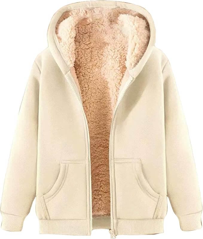 Warme Fleecejacke für Damen – 50% Rabatt