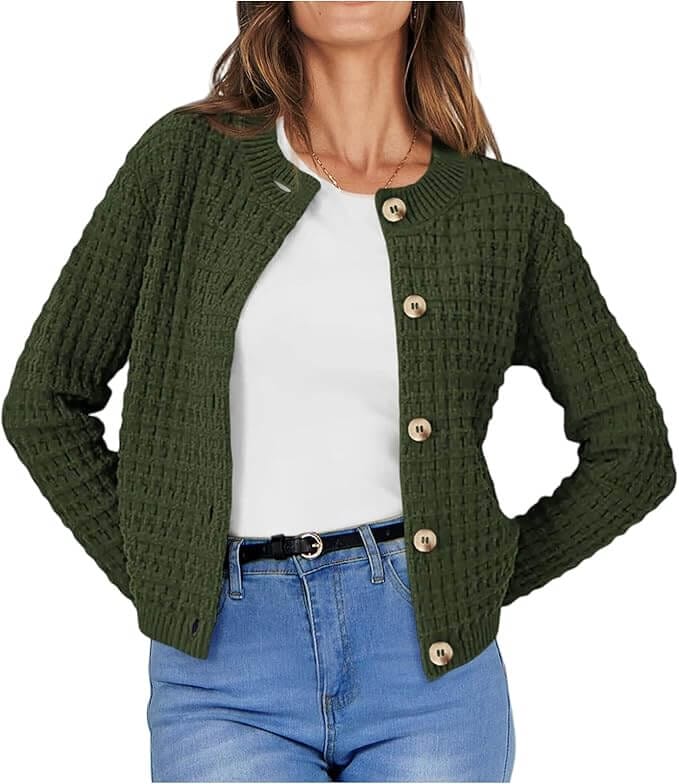 Grobstrickjacke für Damen – 15% Rabatt