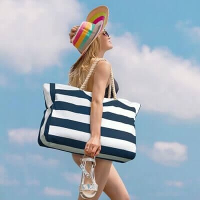 Strandtasche gestreift 