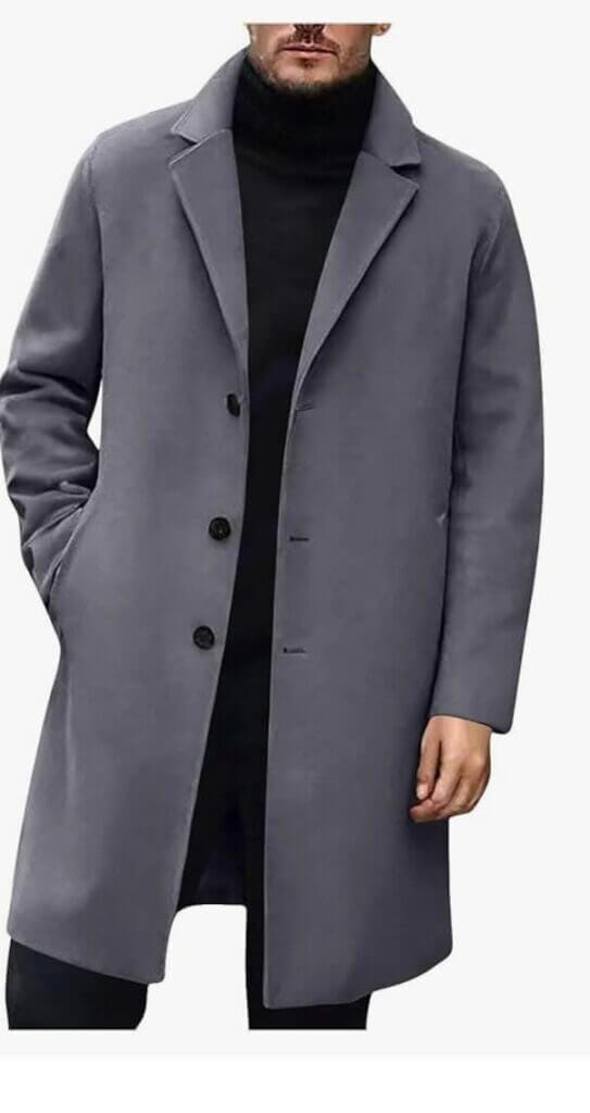 Langer Herren Mantel – 70% Rabatt