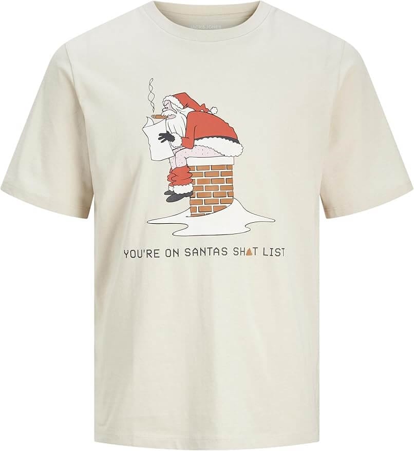 JACK & JONES Male T-Shirt X-Mas – 72% Rabatt