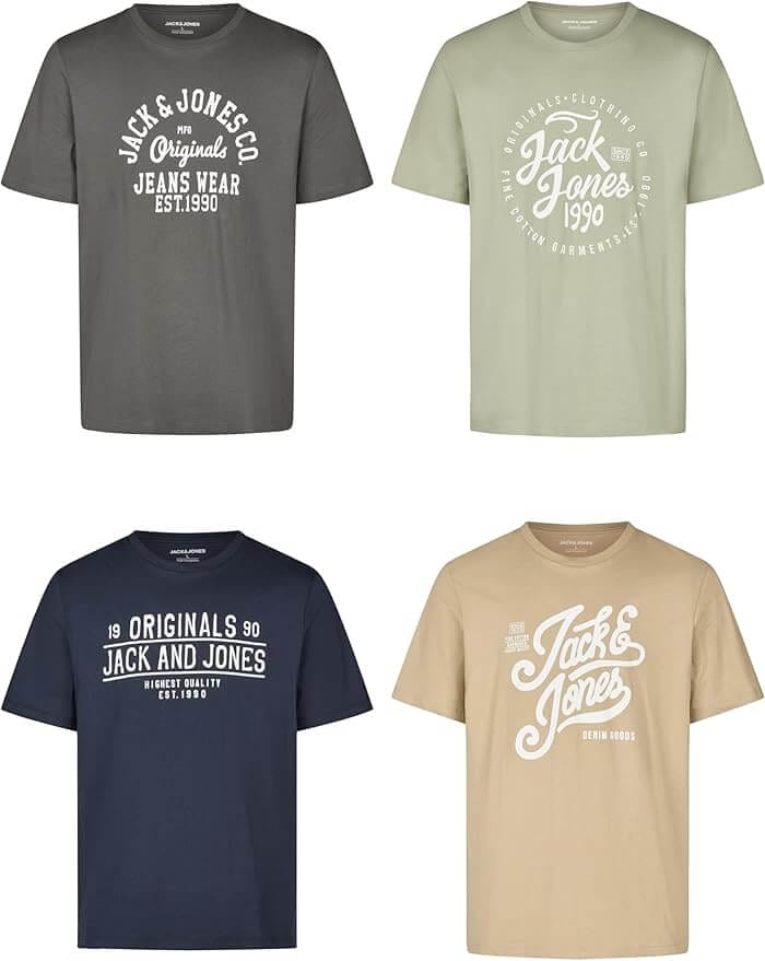 JACK & JONES T-Shirt (4er-Pack) – 36% Rabatt