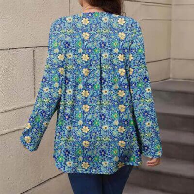 Longbluse Damen Langarm