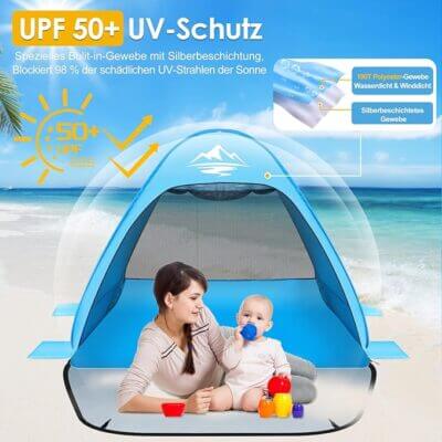 MAXDONE Strandmuschel Pop Up