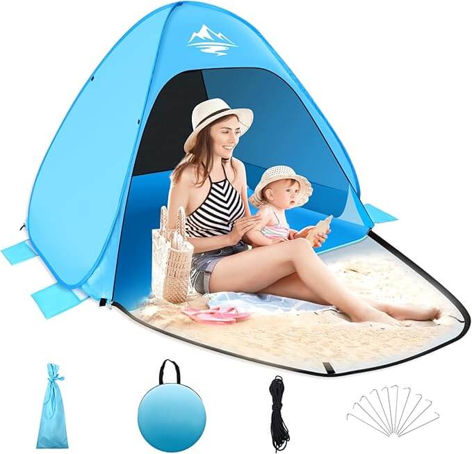 MAXDONE Pop Up Strandmuschel – 75% Rabatt