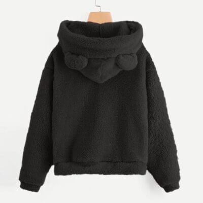 Mädchen Hoodie mit Teddyohren 