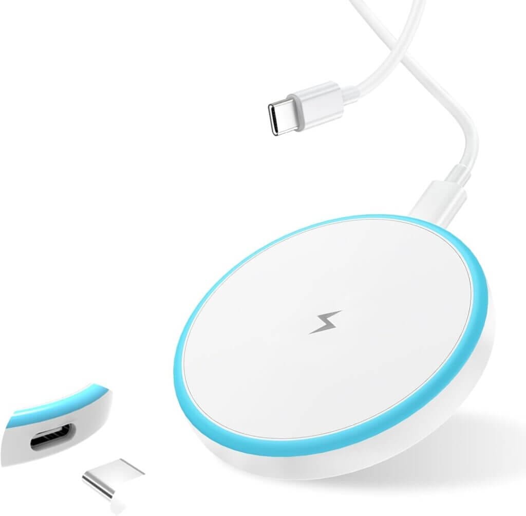 Ultradünne Ladestation mit 2m USB-C Kabel für iPhone 16, 15, 14 und 13 – 50% Rabatt