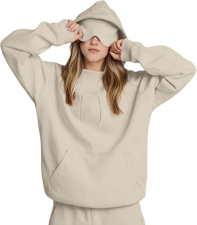 Oversize-Hoodie mit Maske – 50% Rabatt