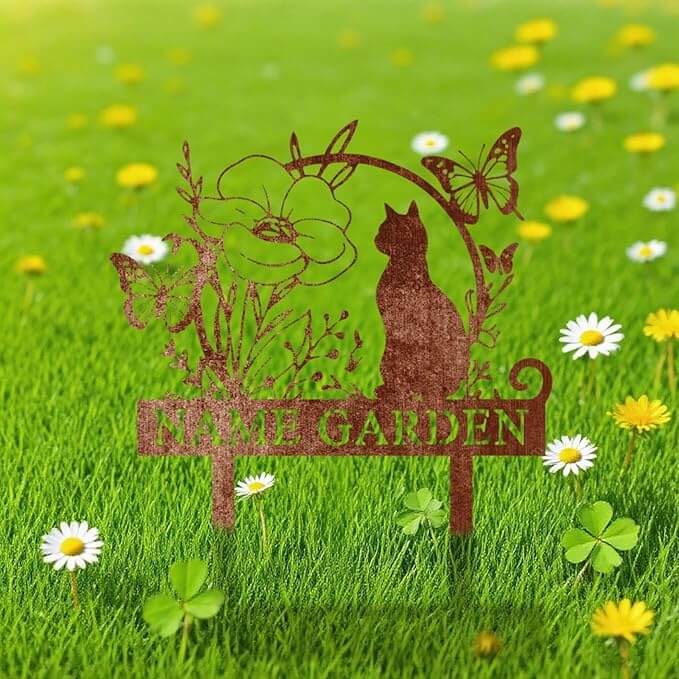 Personalisierter Gartenstecker aus Metall – 60% Rabatt