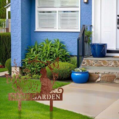Personalisierte Gartenstecker aus Metall