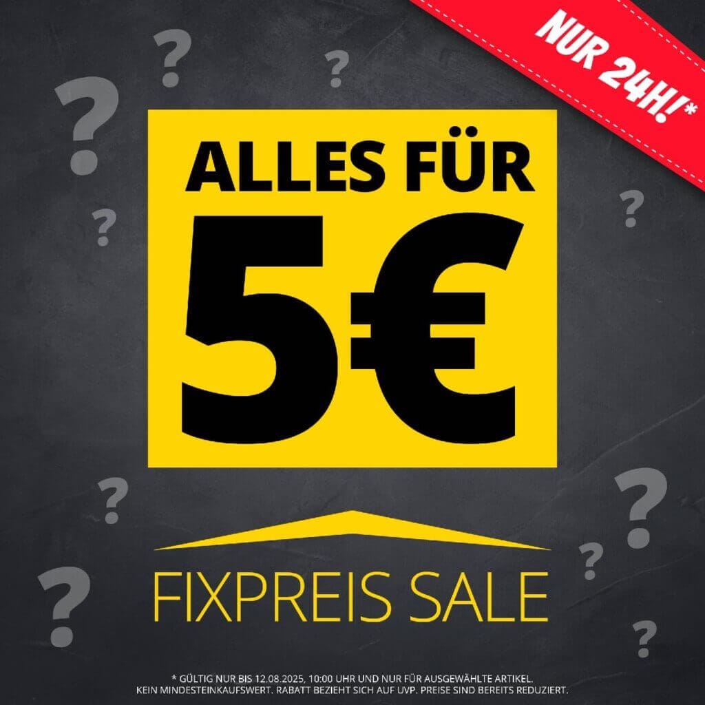 SPORTSPAR FIXPREIS SALE – ALLES 5 € – 24 STUNDEN