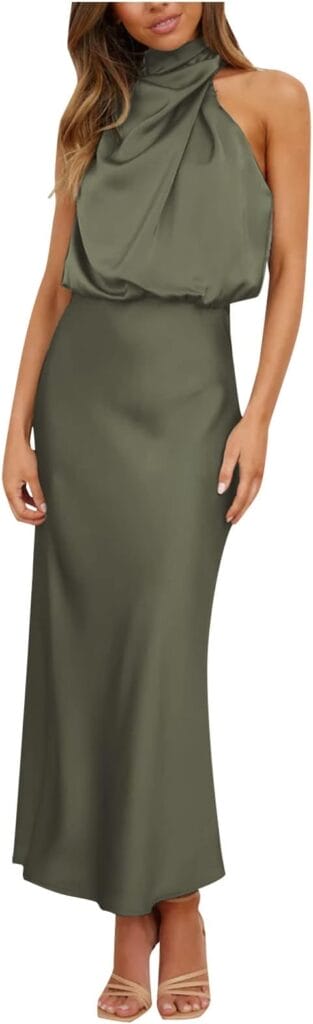 Damen Satin Abendkleid – 50% Rabatt