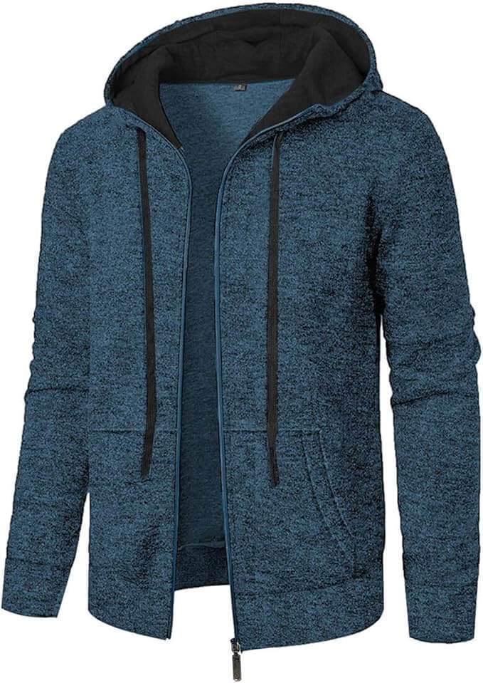 Sweatjacke für Herren mit Kapuze – 50% Rabatt