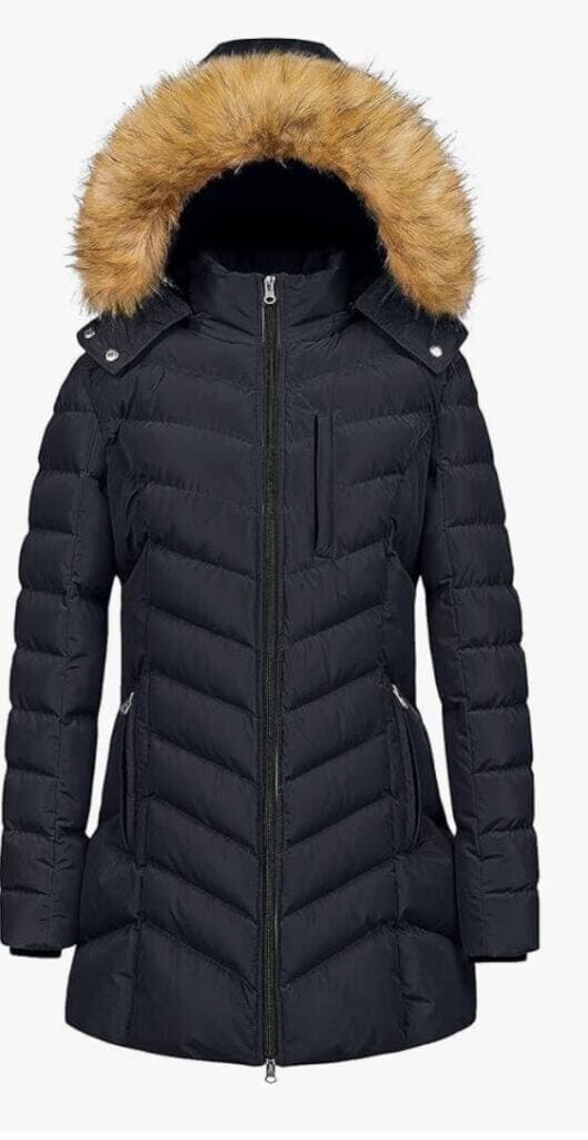 Lange Damen Winterjacke – 50% Rabatt