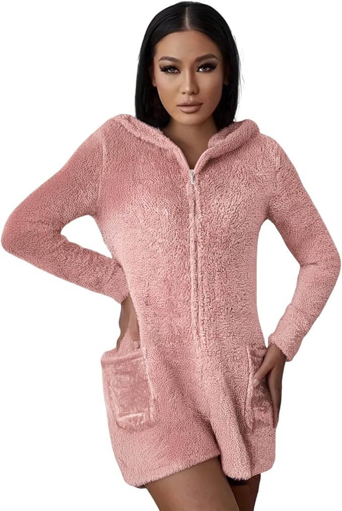 Teddy Jumpsuit für Damen – 50% Rabatt
