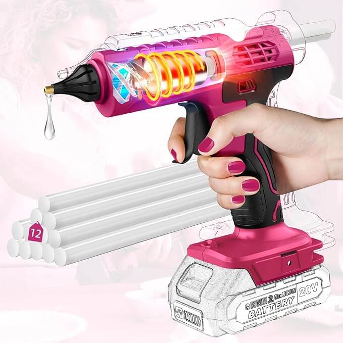 100W Akku Heißklebepistole – 50% Rabatt