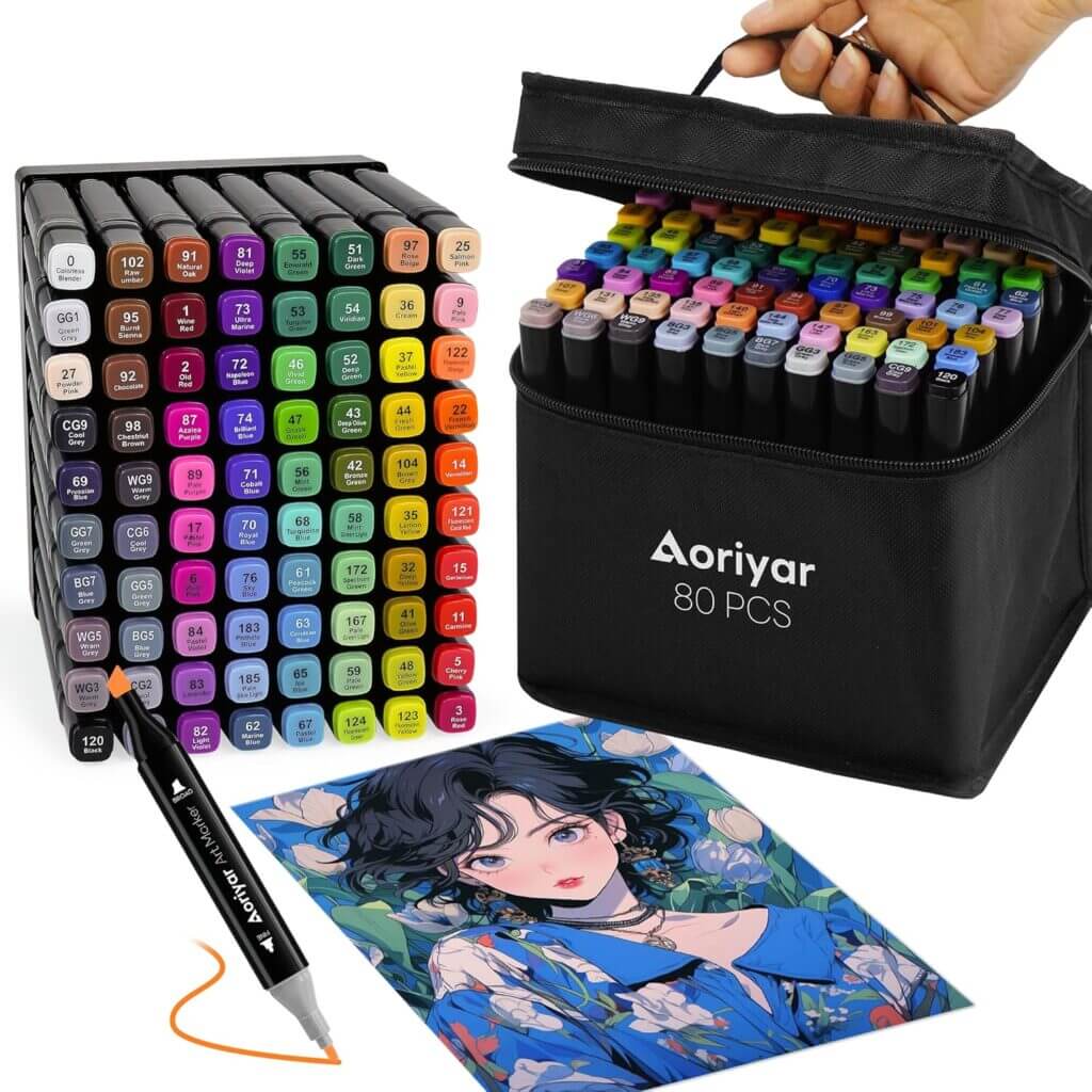 Preisfehler!!?? Alkohol Marker Dual Brush Filzstifte 80 Stück nur 8,99 €