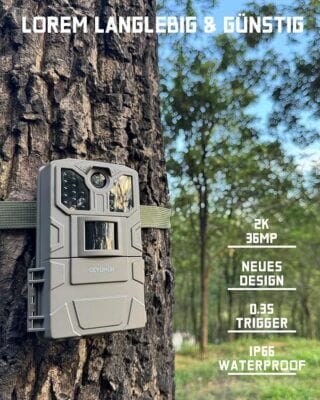 CEYOMUR Wildkamera 36MP 2K