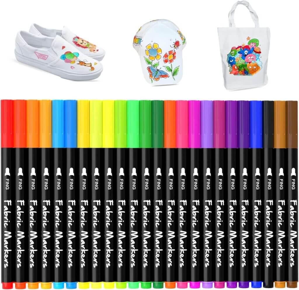 DAPAWIN 24 Textilstifte im Set – 55% Rabatt