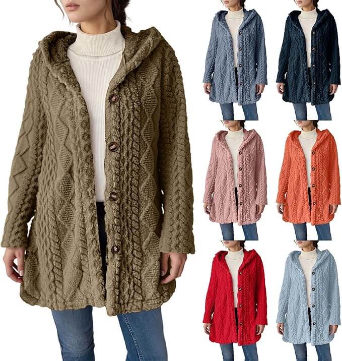Damen Teddyjacke – 50% Rabatt