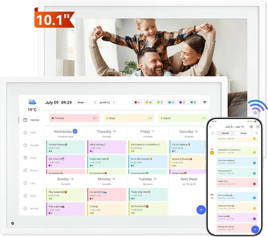 TABWEE P10 WIFI Digitaler Kalender – 70% Rabatt