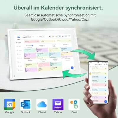 Digitaler Kalender mit übersichtlicher Terminplanung