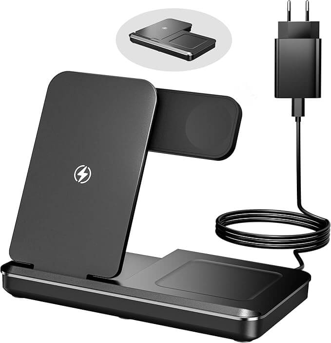 3 in 1 Ladestation für Apple Geräte – 65% Rabatt