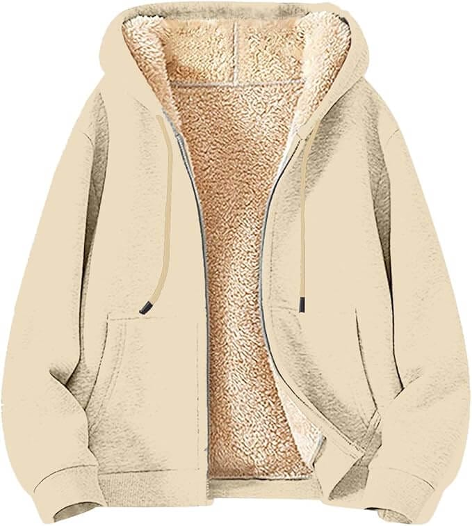 Damen Fleece Sweatshirtjacke – 50% Rabatt