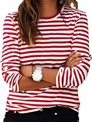 Gestreiftes Langarmshirt