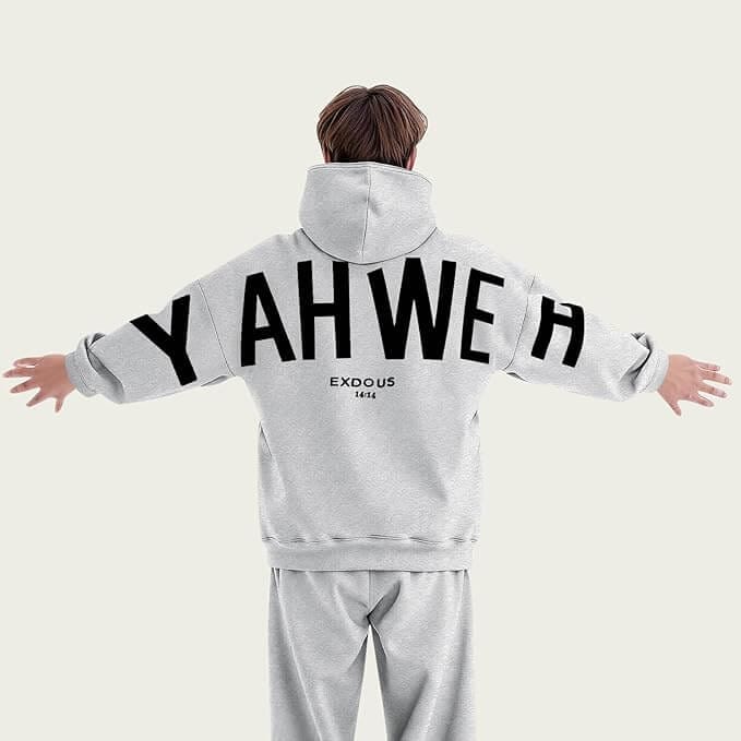 Kapuzenpullover für Damen mit Schriftzug – 50% Rabatt