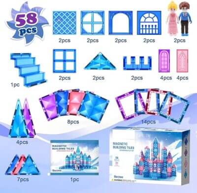 Magnetische Bausteine​​ Prinzessinnenspielzeug