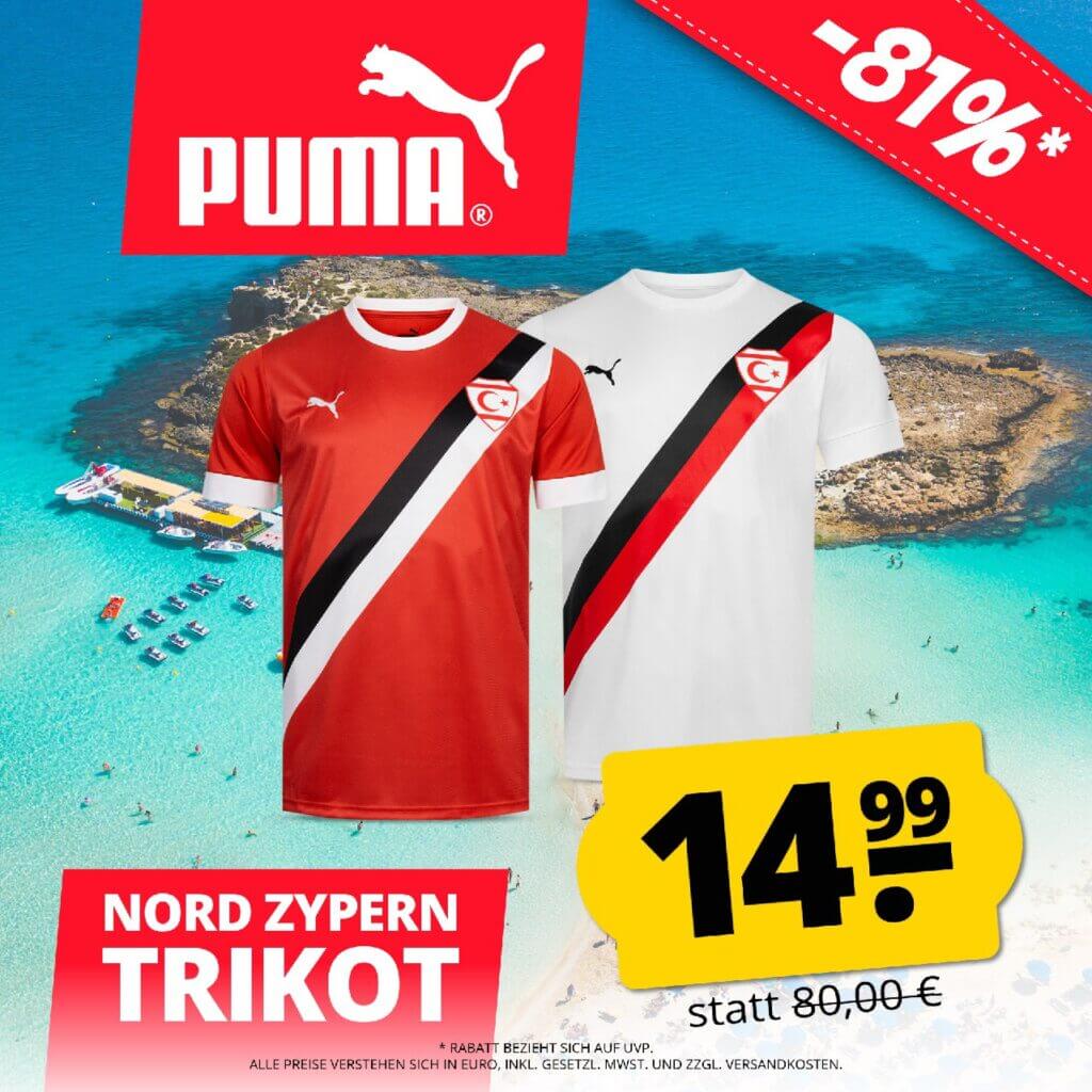 PUMA Nord Zypern Trikot – 81% Rabatt