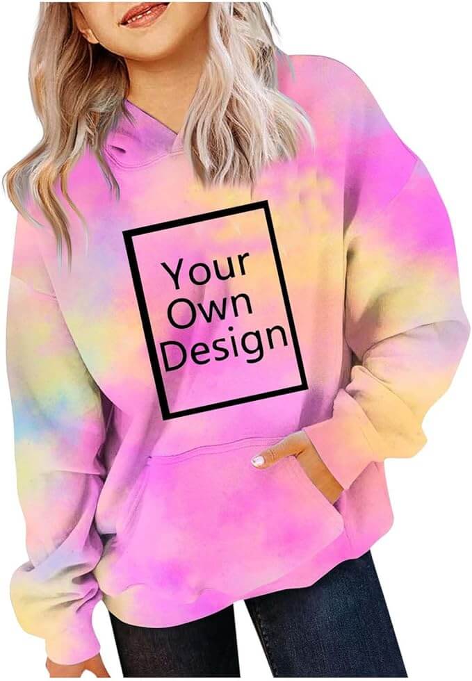 Personalisierbarer Kapuzenpullover für Mädchen – 70% Rabatt
