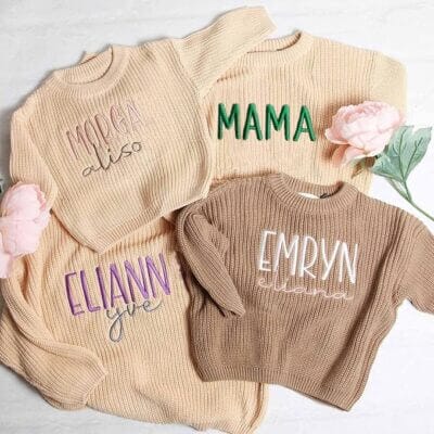 Personalisierte Pullover Kinder 3 Monate